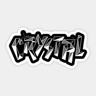 Crystal Type (reverse) Sticker